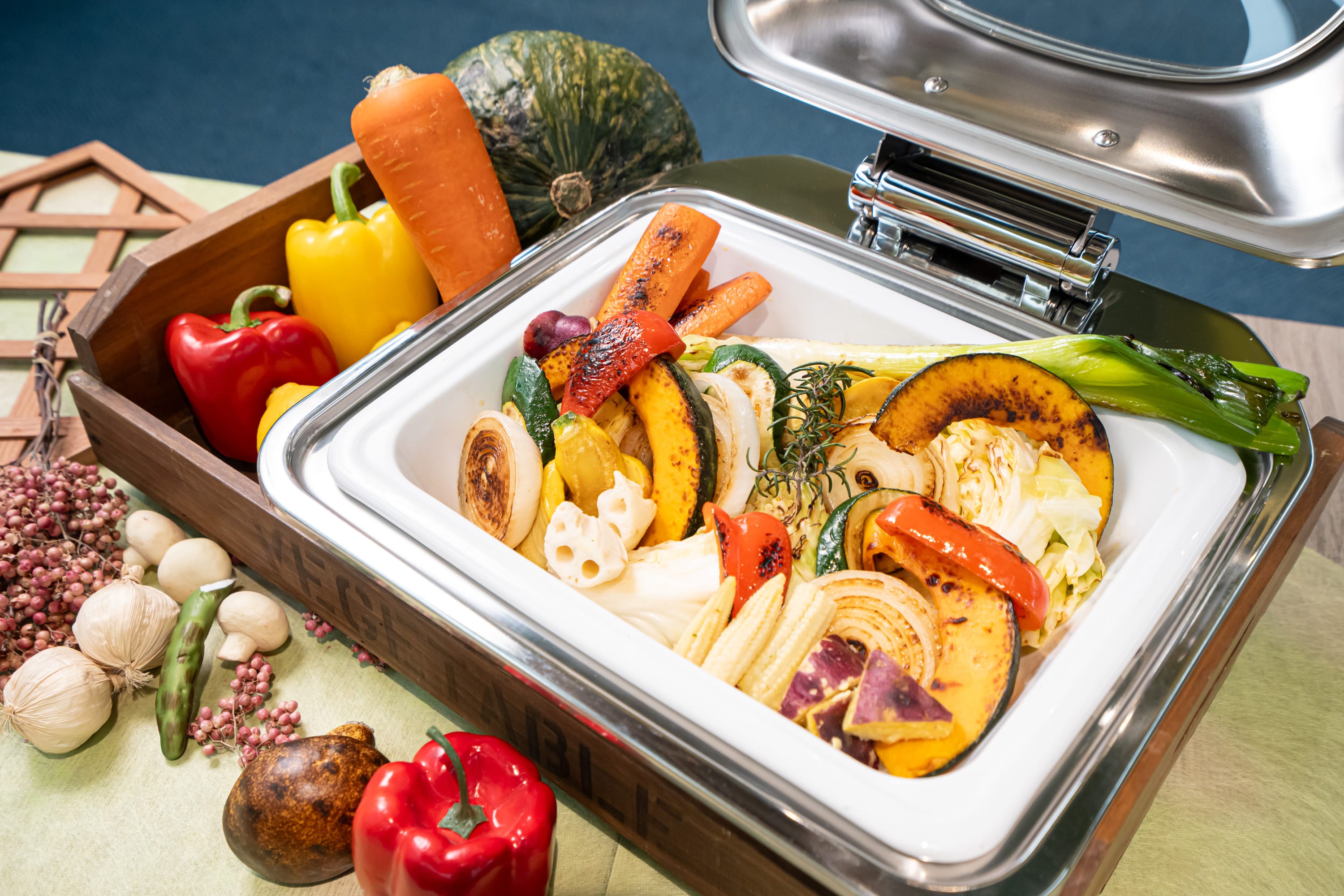 【朝食】季節の一品♪（2024 春）季節のグリル野菜