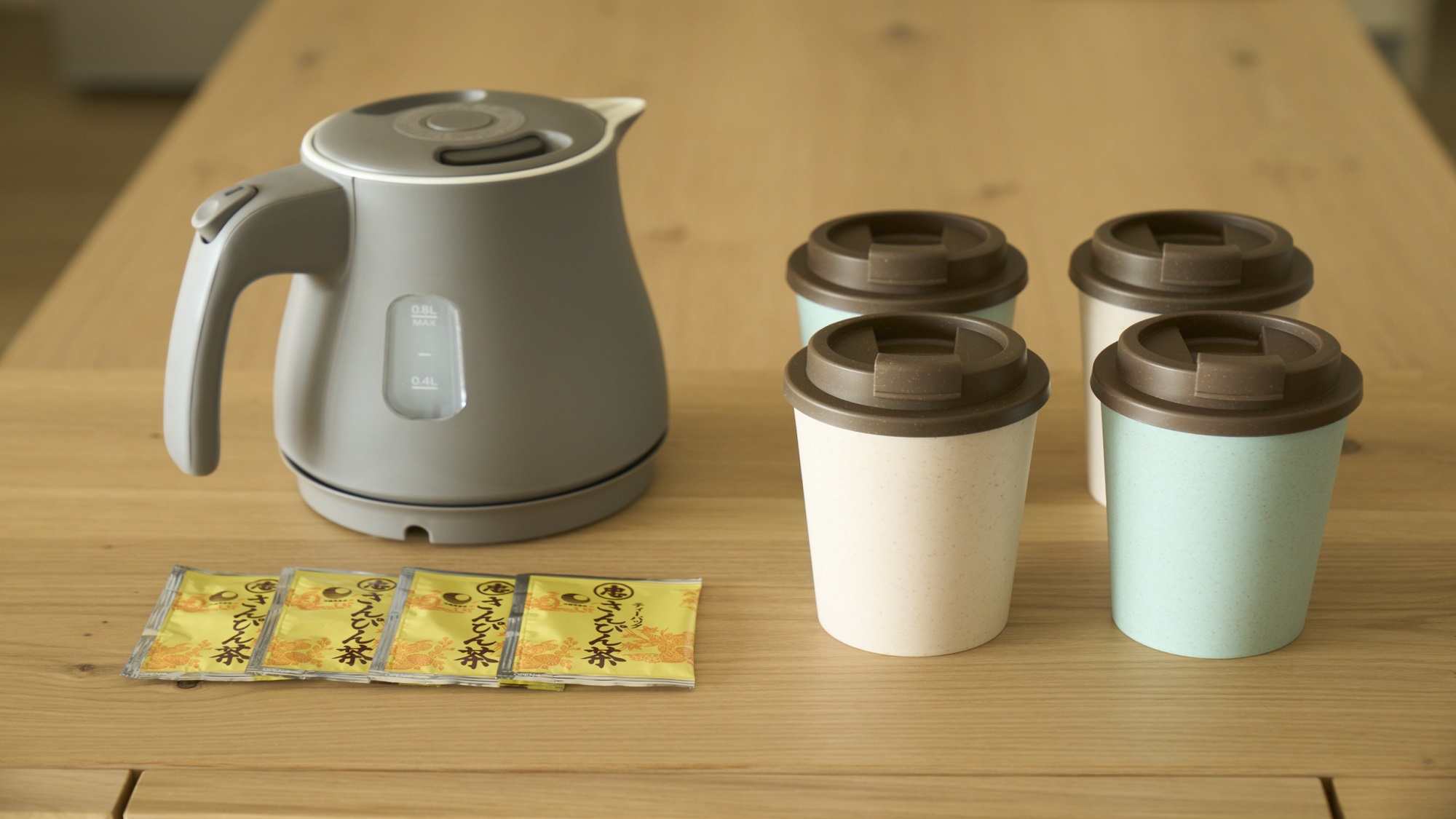 【全客室】電気ケトル／タンブラー／お茶