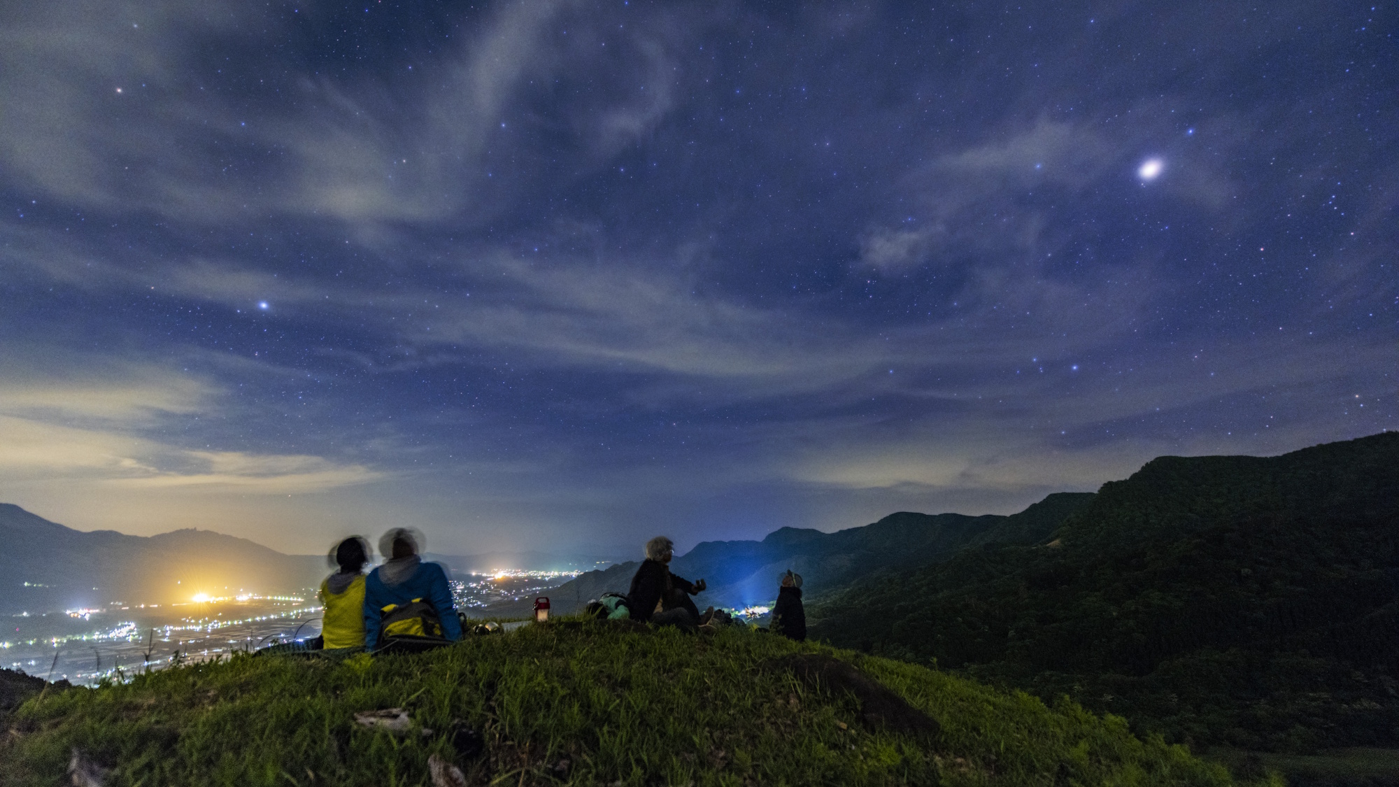 【ナイトトレッキング】圧倒的な大自然、活火山・阿蘇の情景、満天の星空を体感