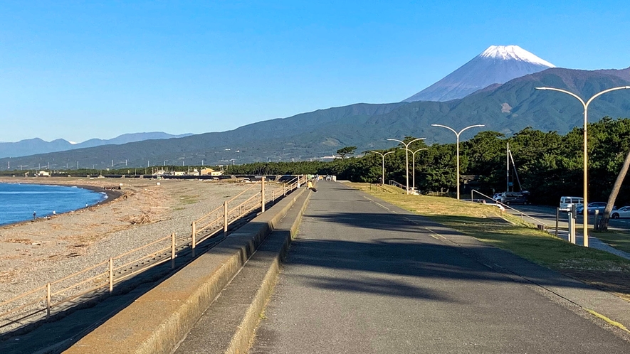 ・天気の良い日には富士山が見えます