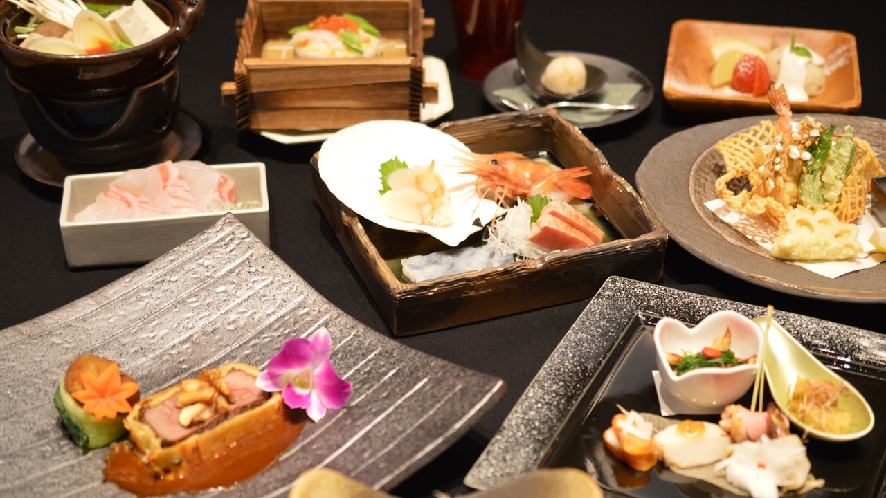 【温泉SALE】＜基本＞北海道と全国各地の旬食材を堪能「創作和食会席」
