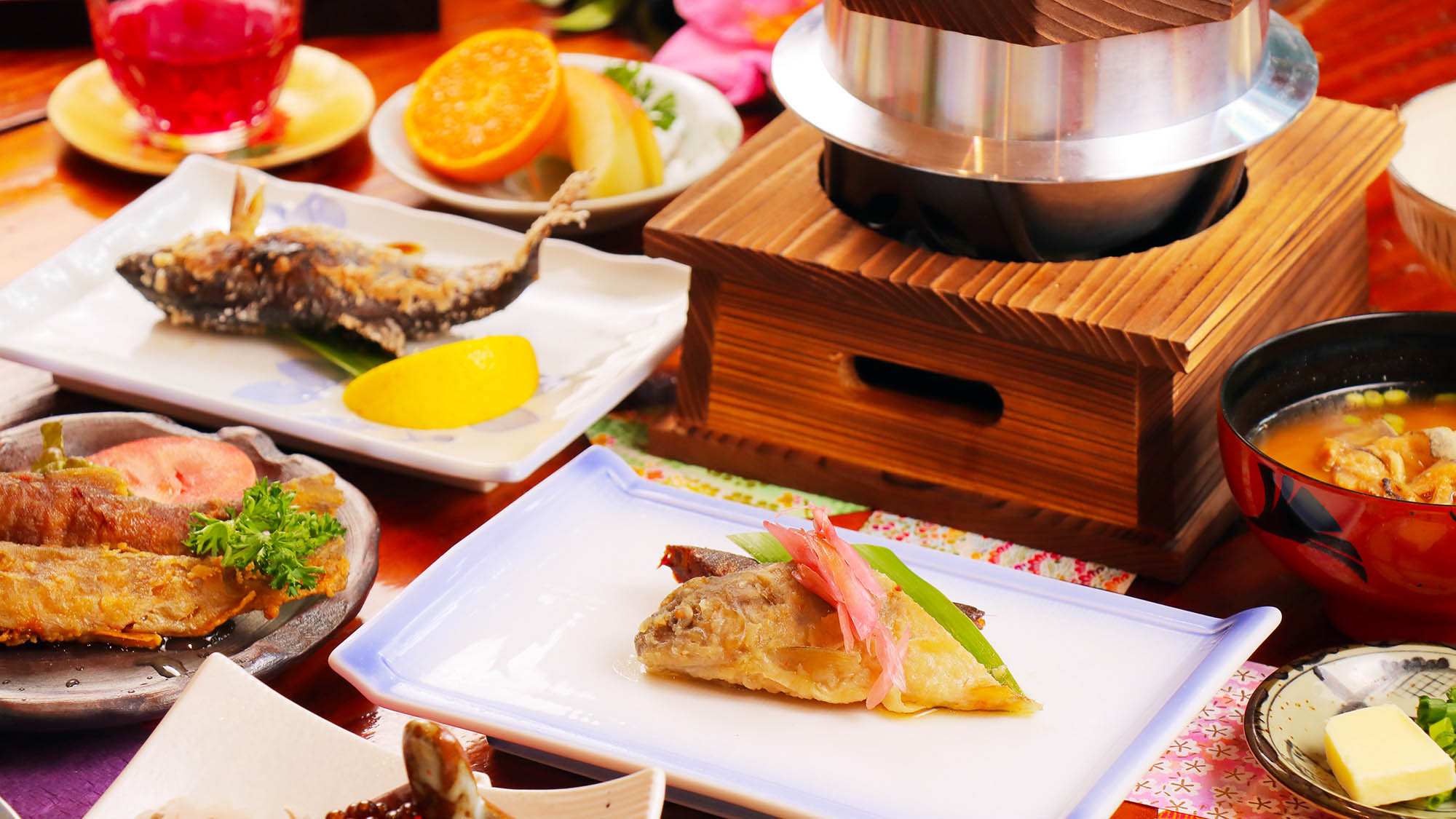 【お1人様大歓迎☆特典付き】自然に癒されながら季節の味覚とヤマメを愉しむ自由気ままな一人旅！