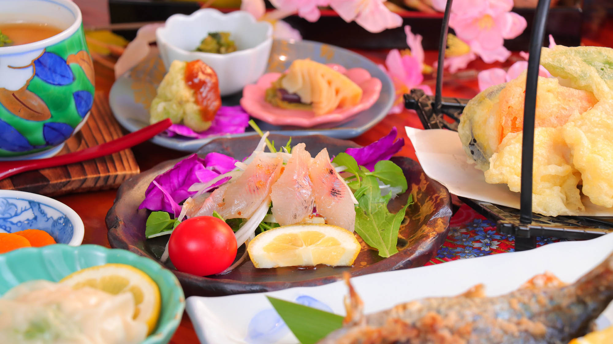 【エノハ(ヤマメのカルパッチョ(春)】お醤油で食べるお刺身とは違う美味しさ！