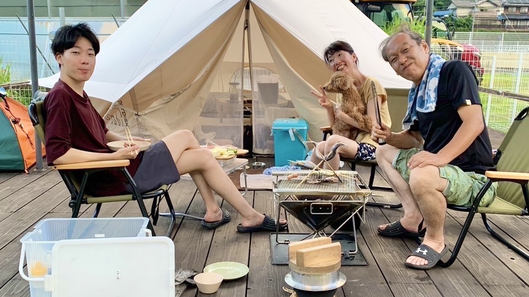 【素泊り・持込可】＜ペットと一緒にキャンプ！＞楽×楽キャンプ デラックスプラン（食事なし）