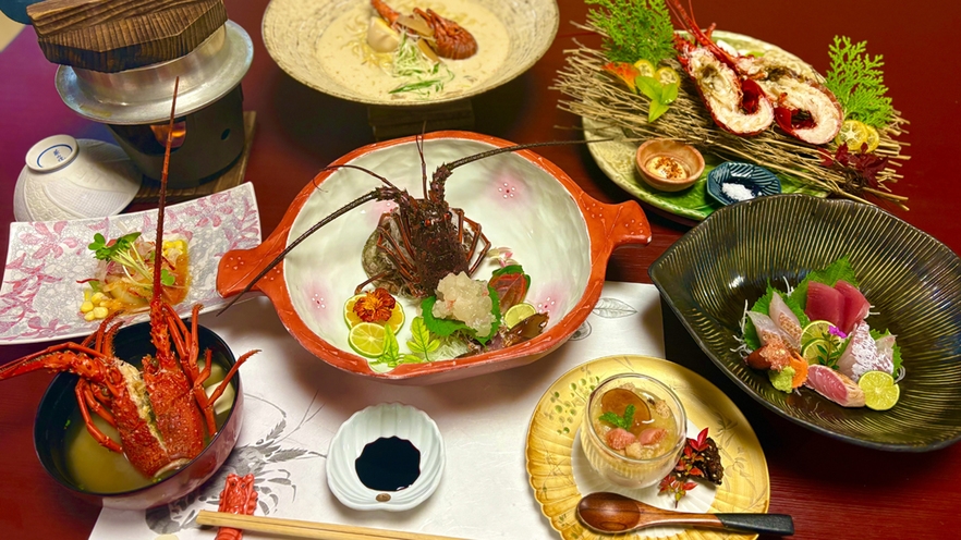 【1泊2食付き★伊勢エビづくし】旬の伊勢エビを楽しめる！プリップリの伊勢エビの身をお楽しみください♪