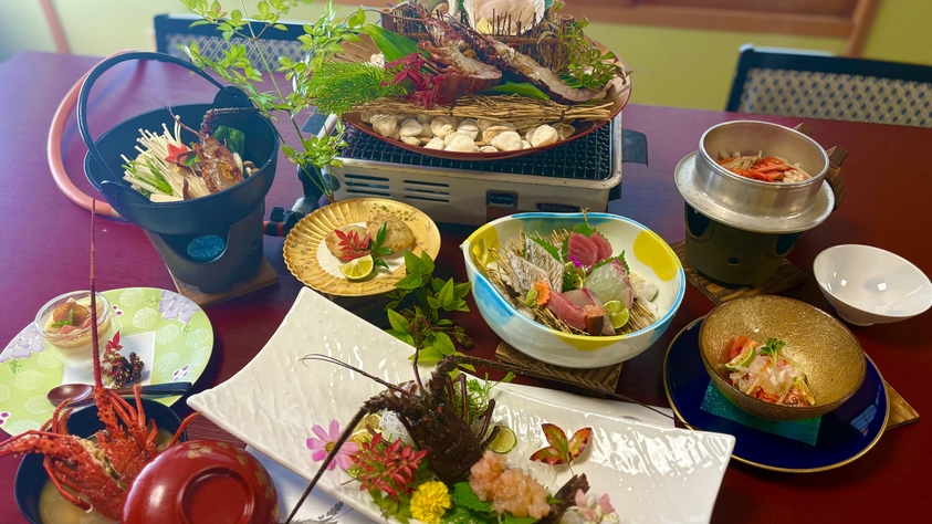 【1泊2食付き★伊勢エビまつり】美波町の伊勢エビをフルコースで堪能！伊勢エビを食べつくす！