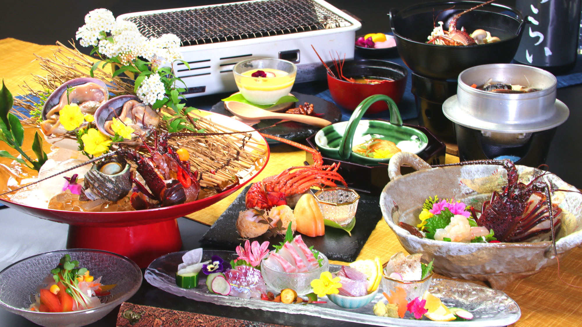 【伊勢海老祭り】美波町産の食材を丁寧に調理し、美味しい状態でご提供。(画像は一例です)