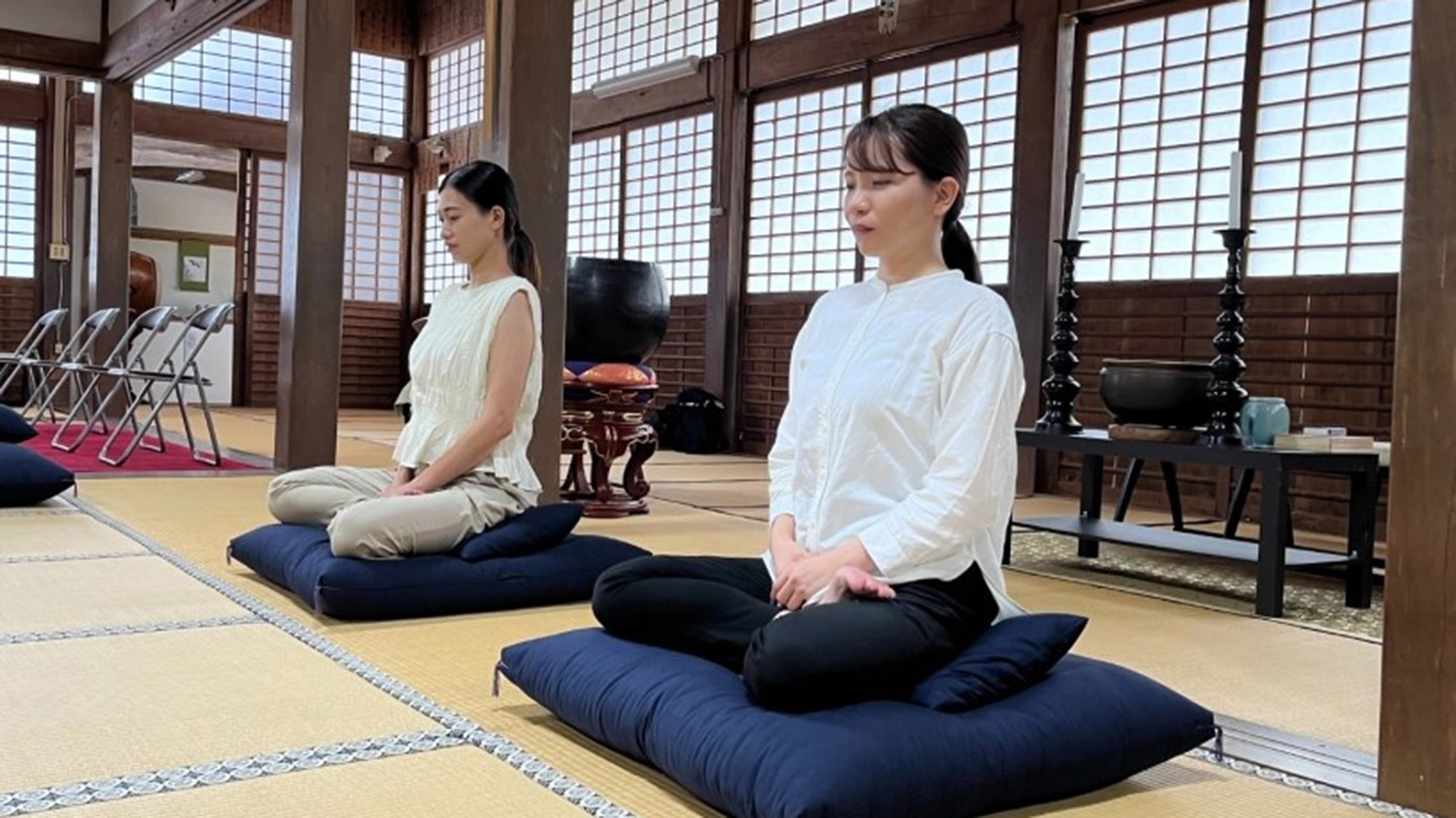 【秋のうきは】木々に囲まれた禅寺で癒しの座禅体験プラン　ぶどうのたね監修季節の朝食付き