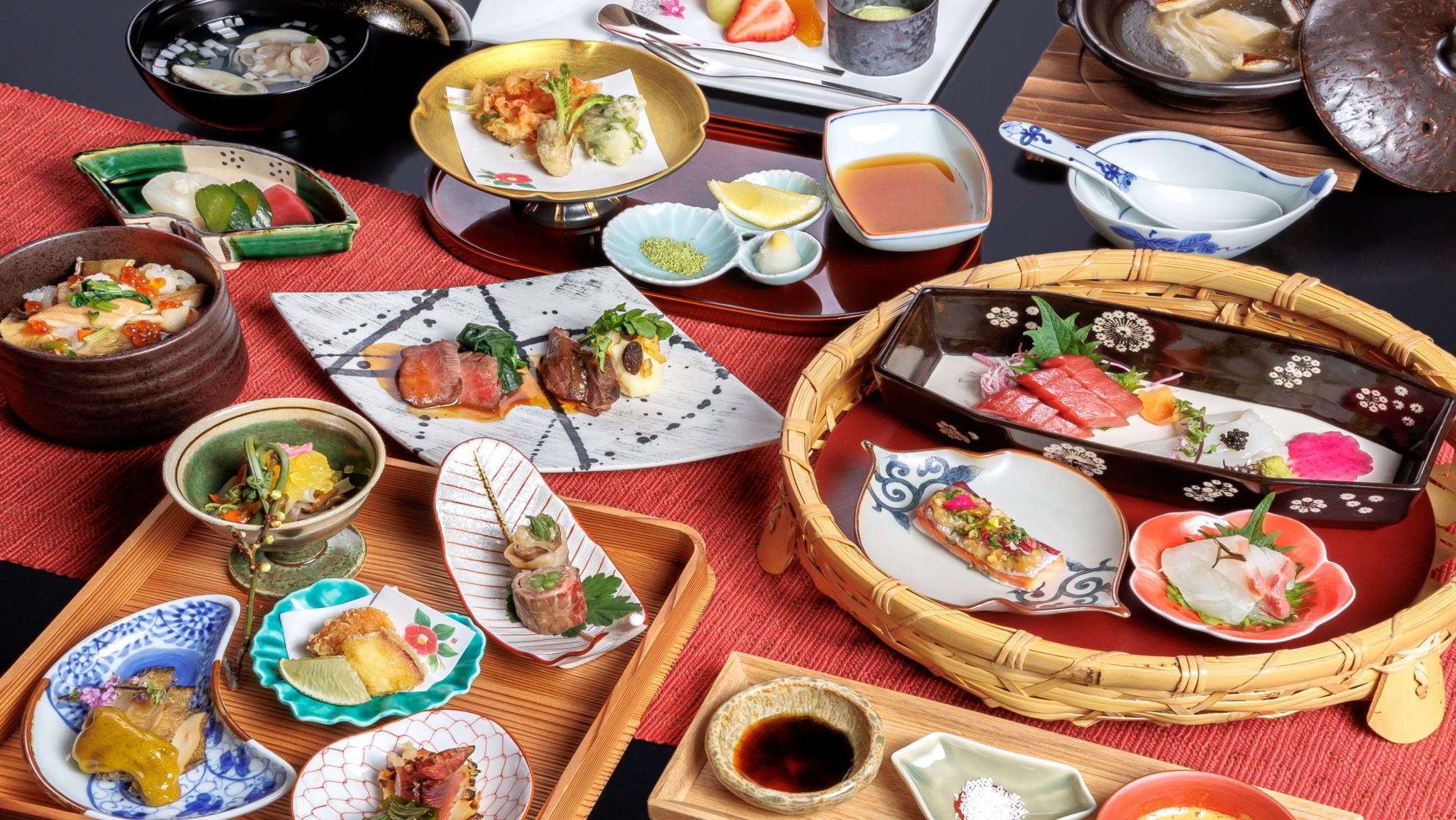 【アップグレード◇創作会席】＜ご夕食時間：17:30〜19:00＞旬の贅を盛り込んだ渾身の会席コース