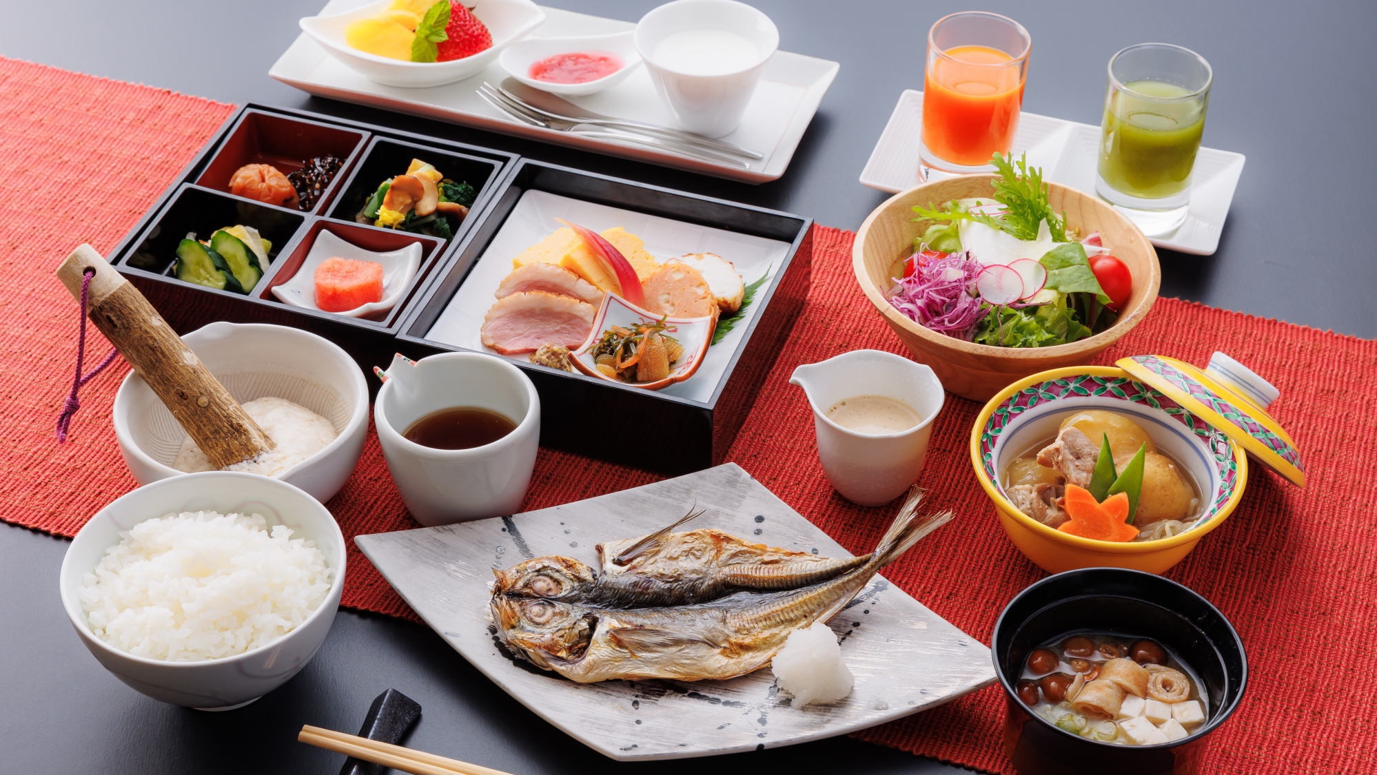 【朝食付き】〜契約農家から食材を取り寄せ〜季節の食材を味わう極上の朝食「1泊朝食付きプラン」