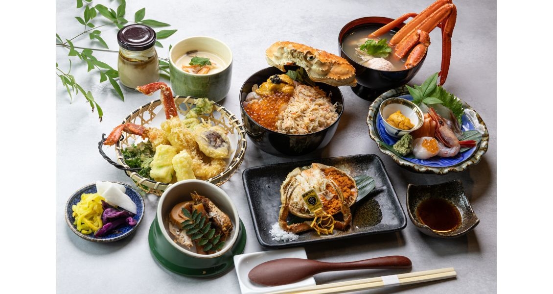 地元人気店「うお吟」での蟹夕食★贅沢蟹コース♪（送迎付き）2食付きプラン