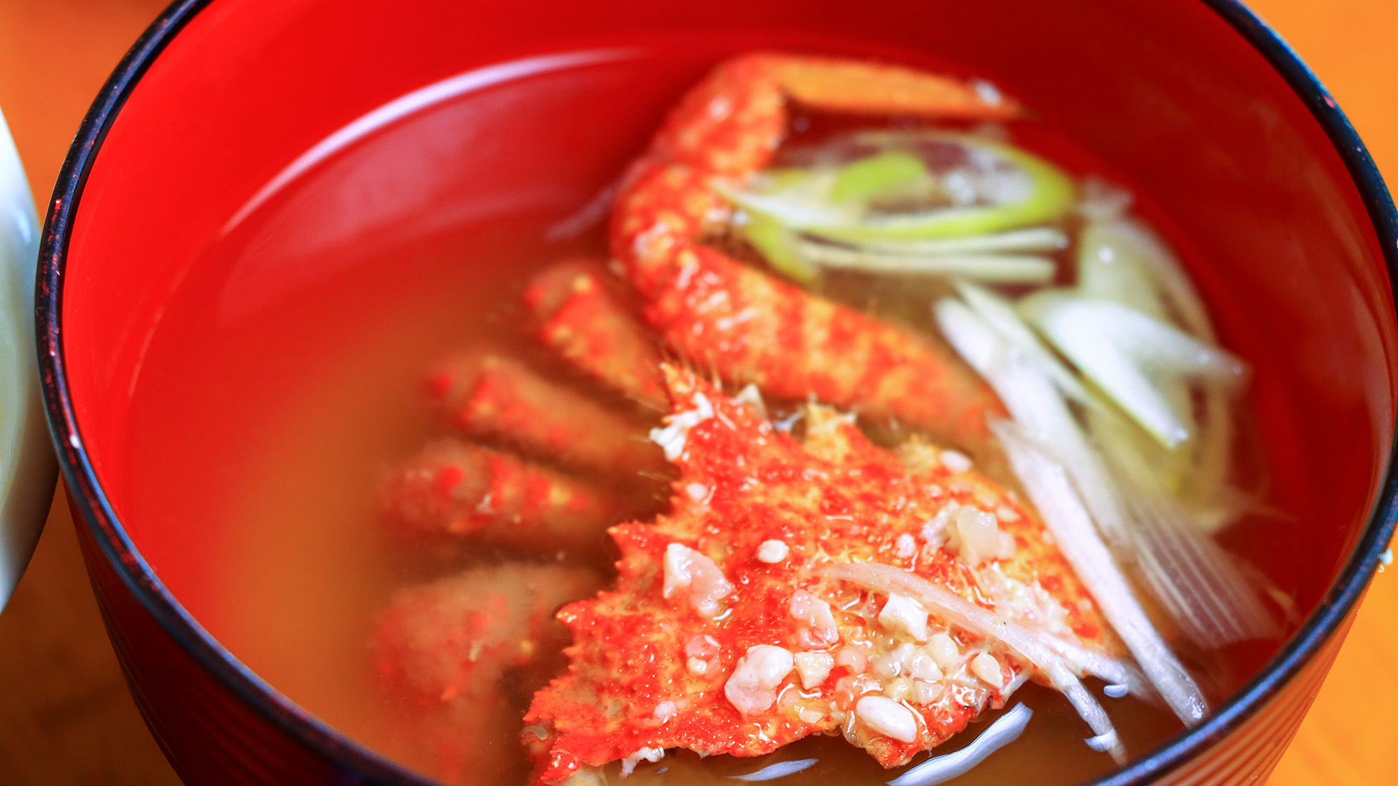 #朝食　朝から嬉しい魚介の出汁がきいたお味噌汁
