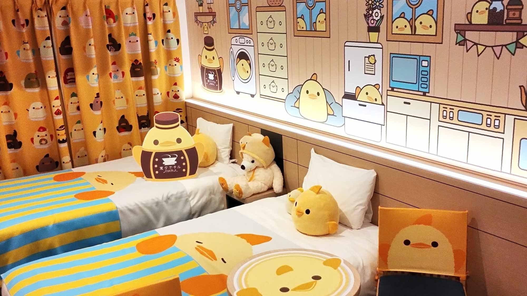 【ぴよりんルーム第３弾】人気スイーツ「ぴよりん」引き換え＆オリジナル置時計付き（朝食付き）