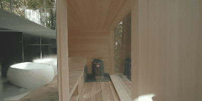 カガミノサウナ　サウナ室