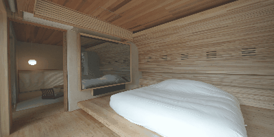 客室：空　寝室