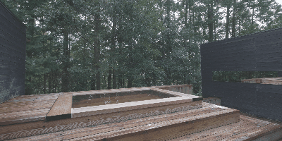 客室：然　露天風呂