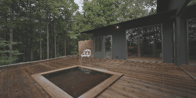 客室：風　露天風呂