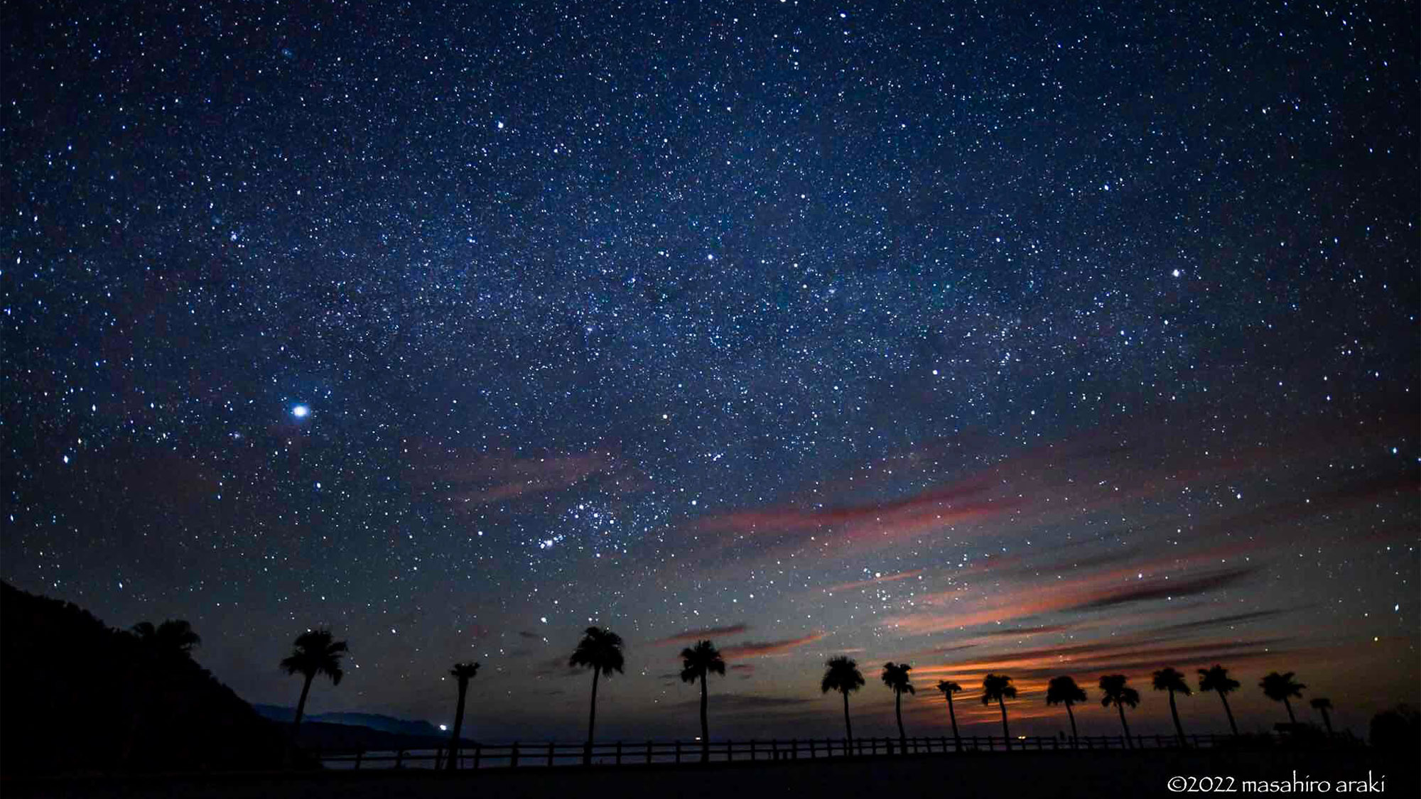 ・宿から車で5分の大浜海浜公園は夕陽と星空の絶景ポイント