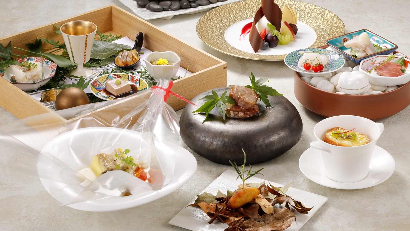 【じわもんコース：臙脂】ラウンジアクセス付／秋の北陸の恵みを心ゆくまで　朝夕２食付