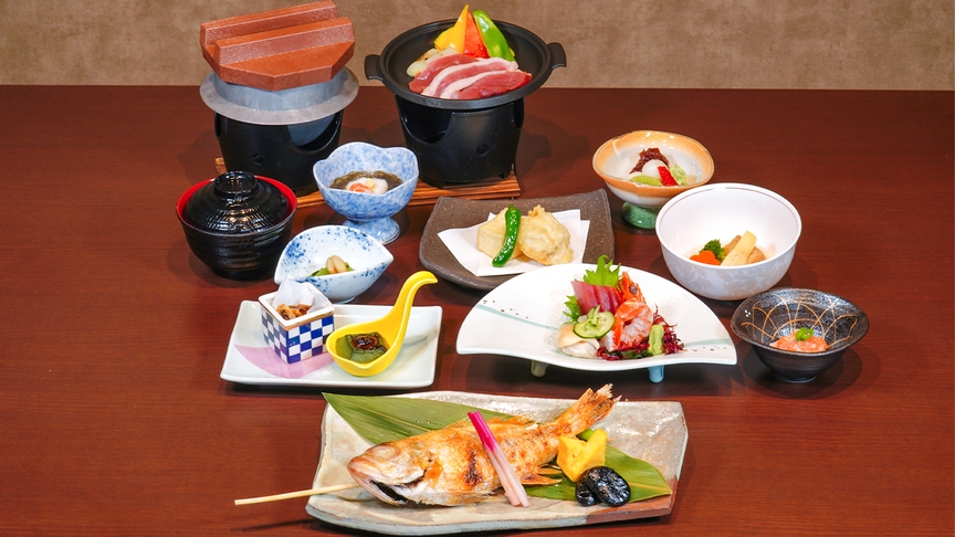 【お料理アップグレード】【GW早割5％オフ】　うまみを堪能　「のどぐろの塩焼き」付　和食御膳　夕朝付
