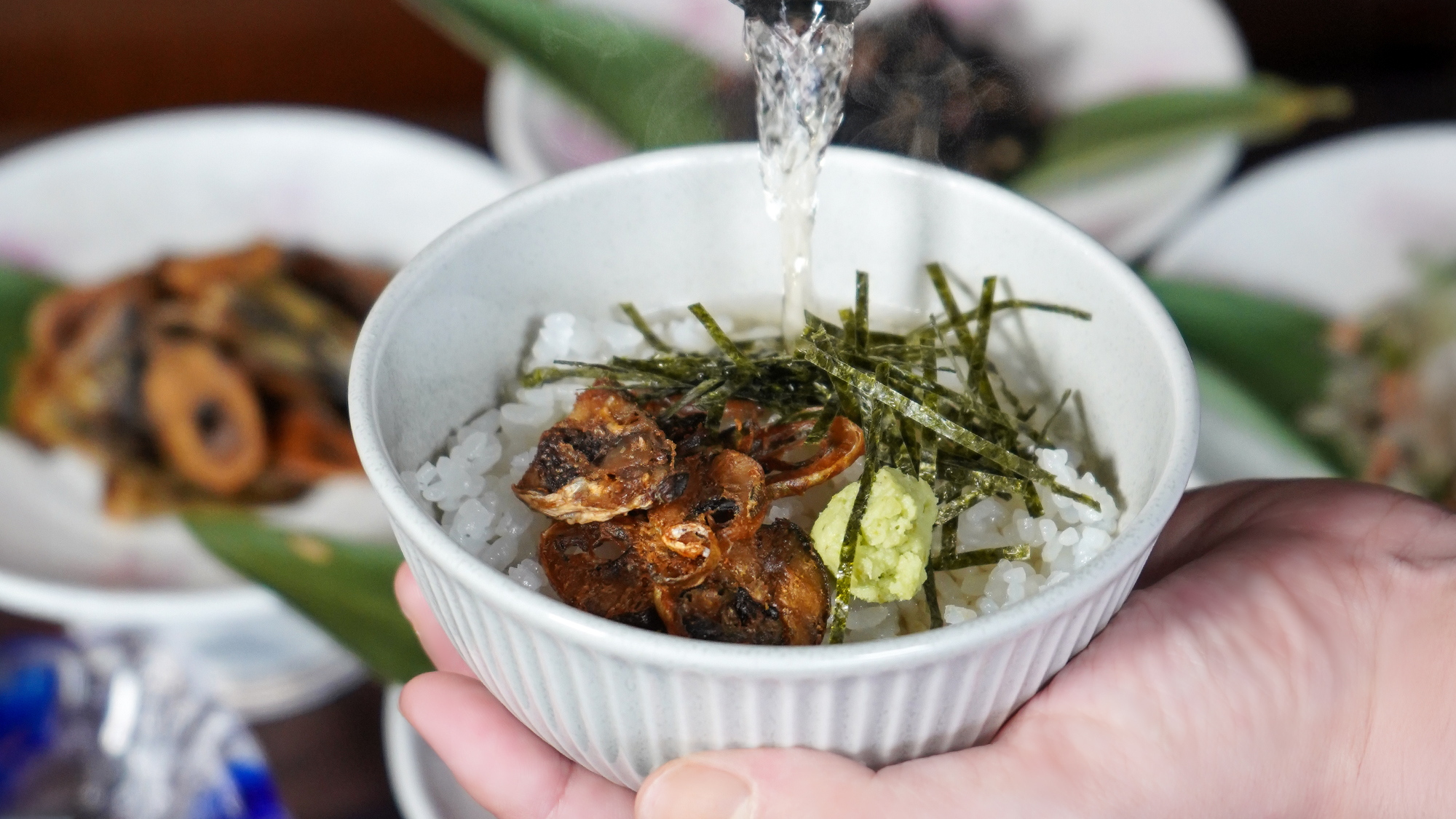 ■朝食バイキング一例　お茶漬け