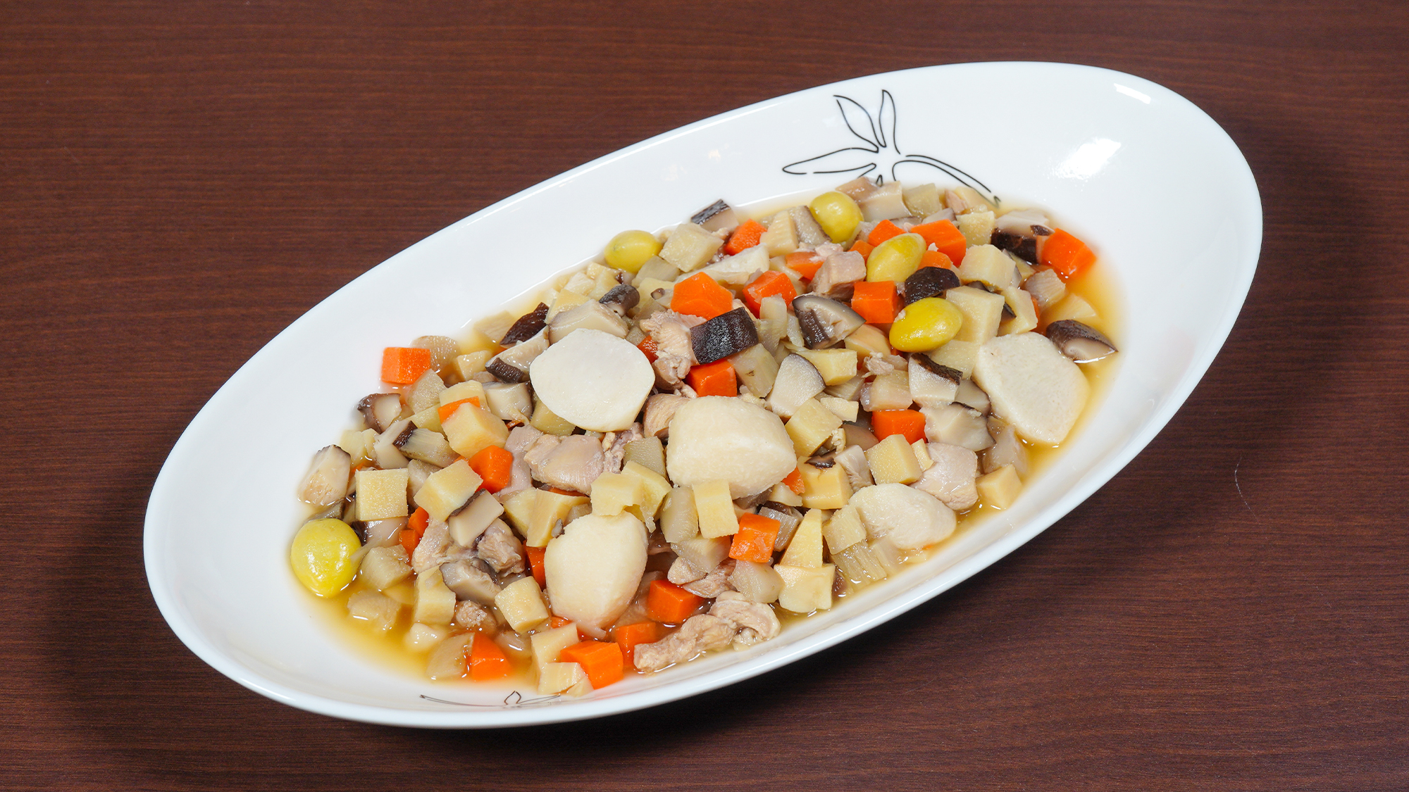 ■朝食バイキング一例　のっぺ汁