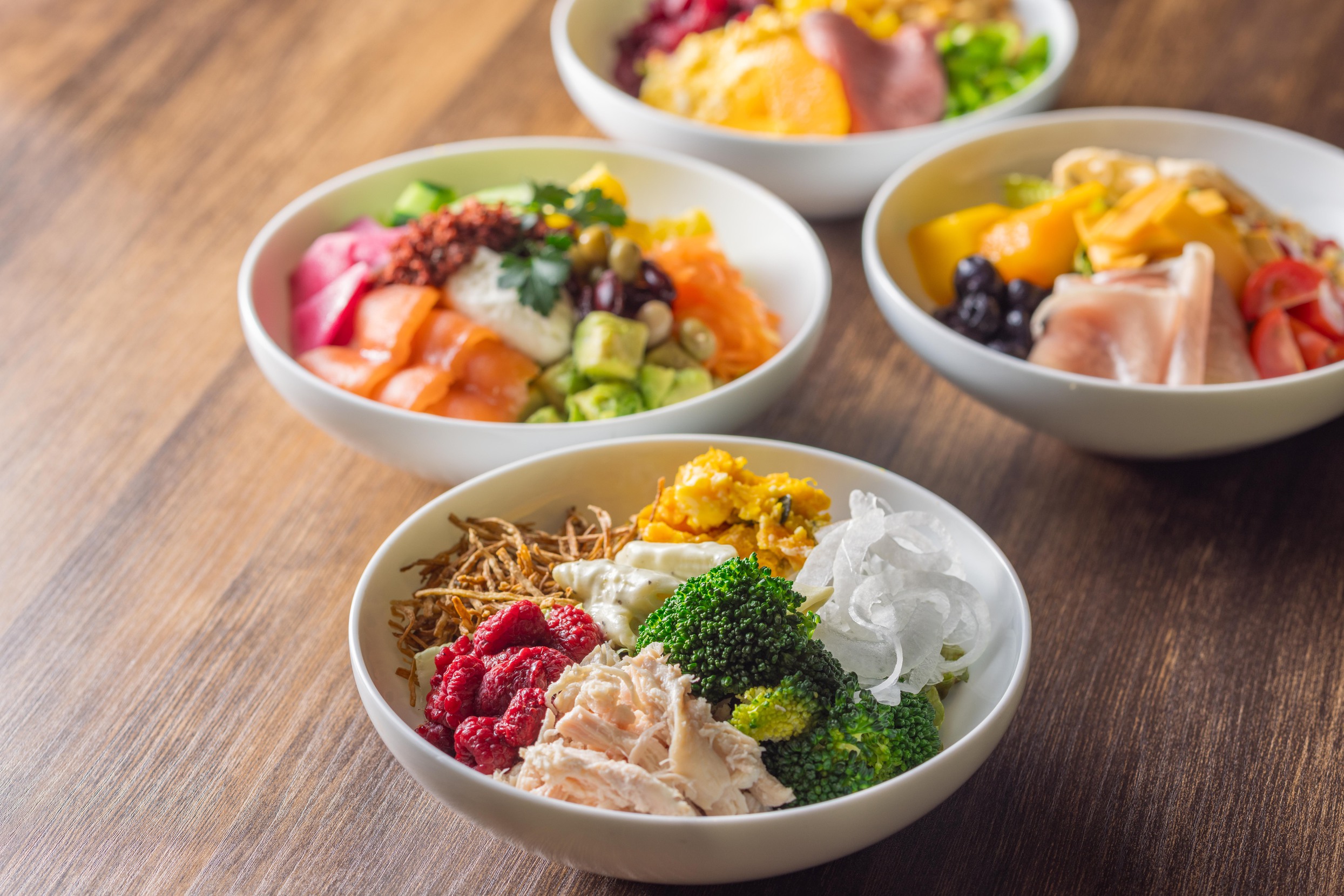 サラダ盛り付け例