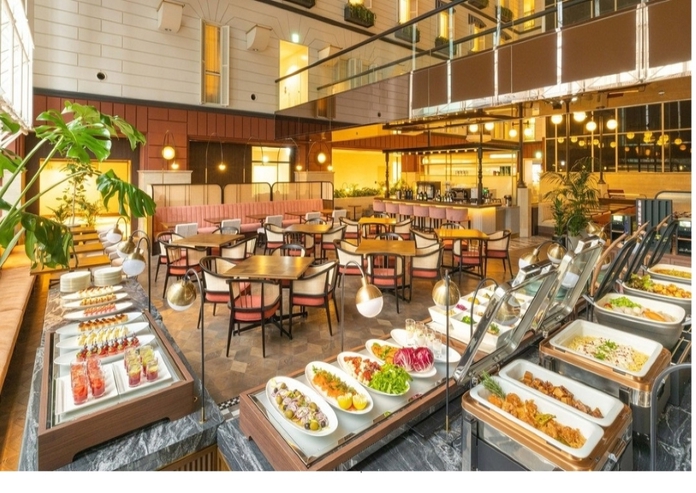 ブッフェ台全体