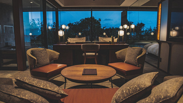 オーシャンビュー 露天1Fファミリーデラックス【70平米】