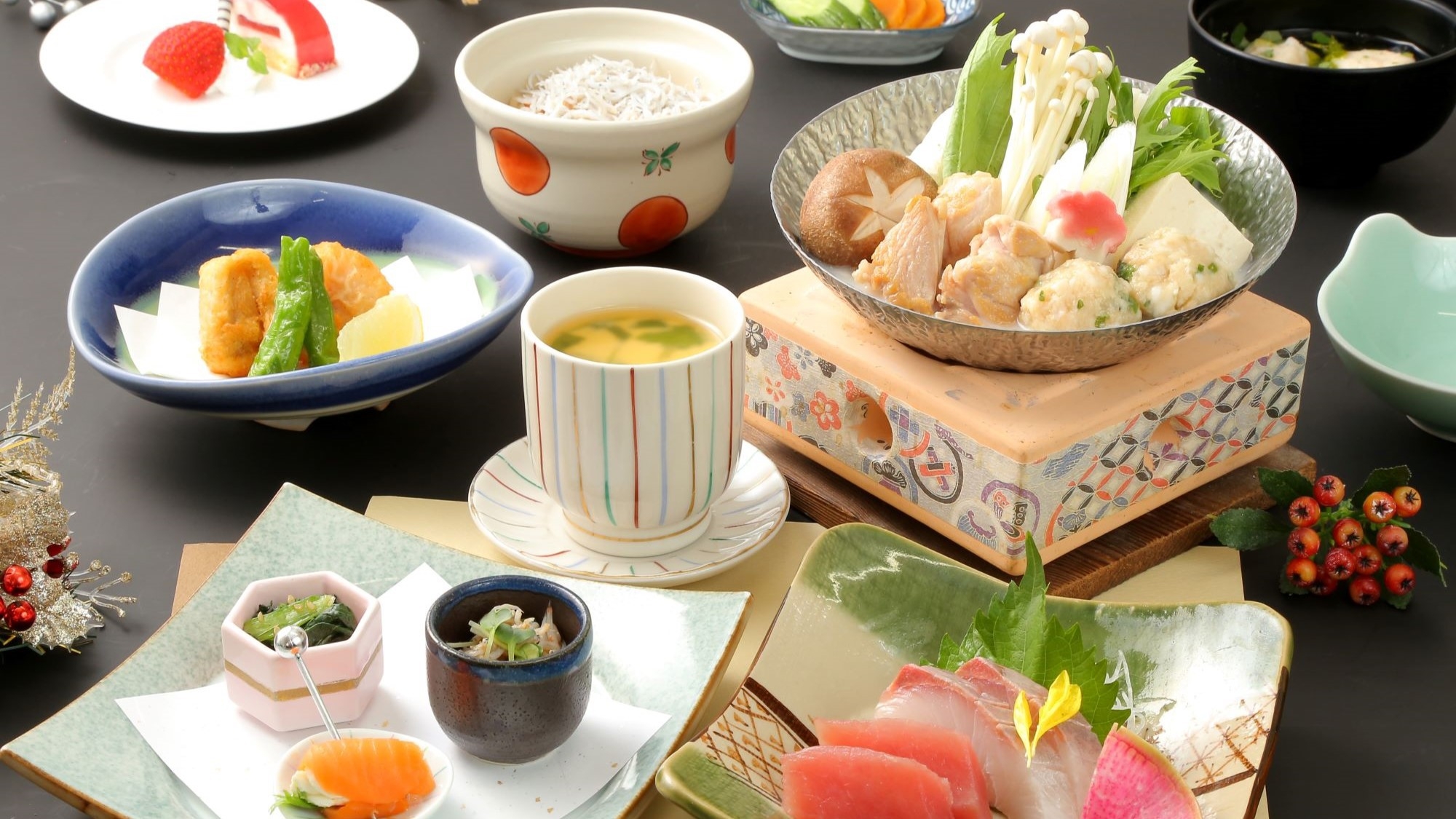 【お日にち限定!!“特別価格”】ボリューム控えめ♪カジュアルコース《紺碧》1泊2食