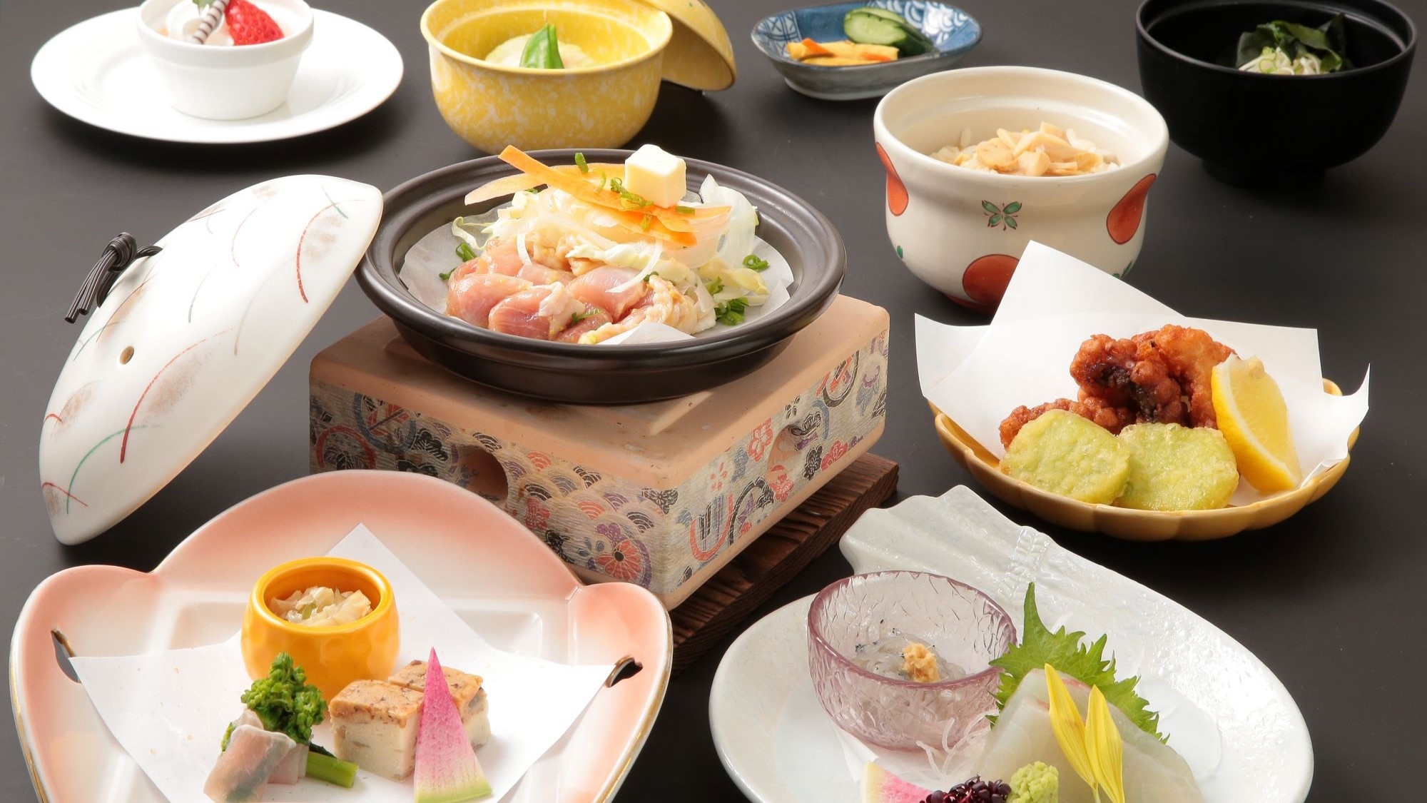 【お日にち限定!!“特別価格”】ボリューム控えめ♪カジュアルコース《紺碧》1泊2食
