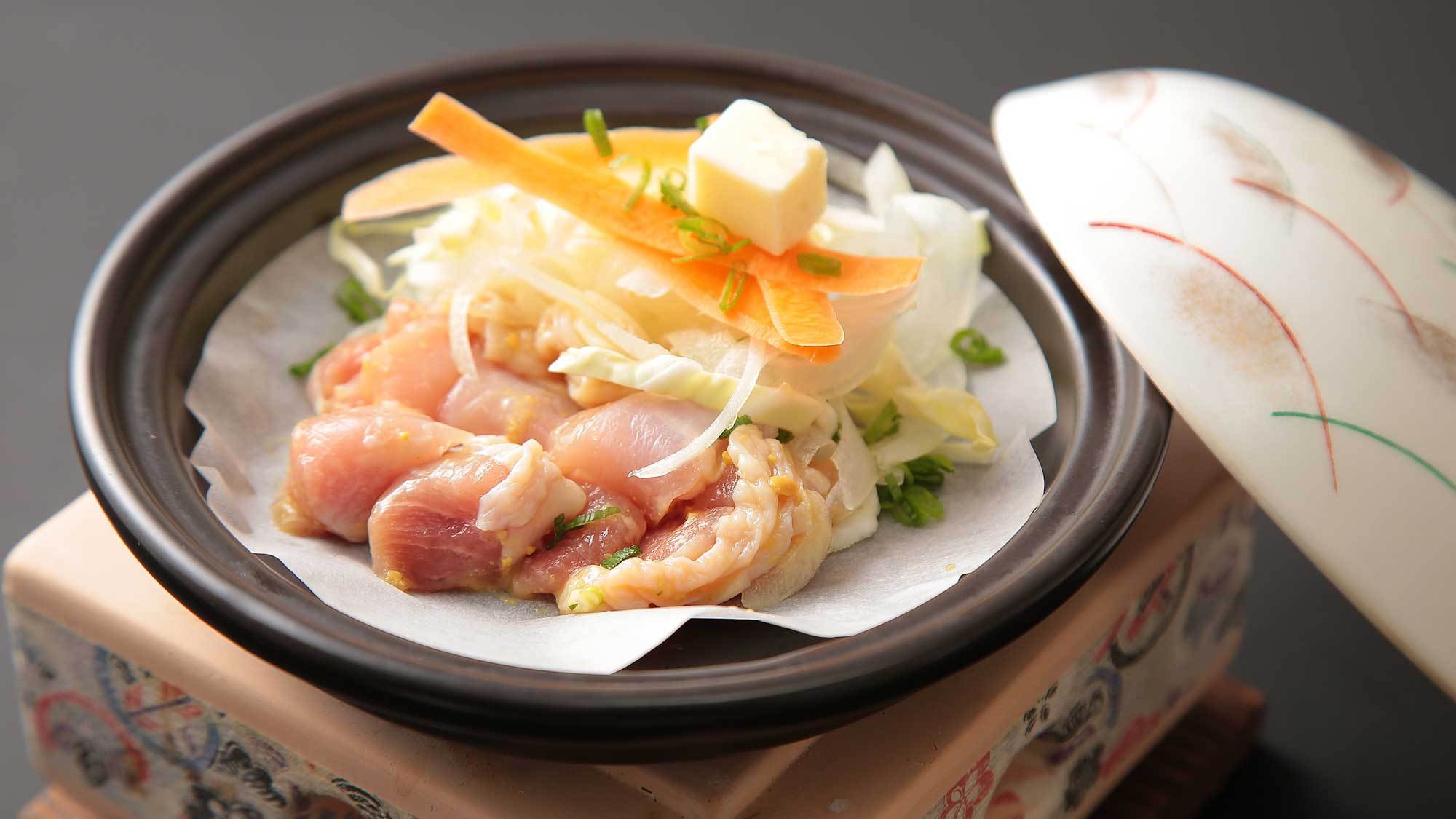＜夕食時ソフトドリンク飲み放題付き＞ボリューム控えめ♪カジュアルコース《紺碧》1泊2食