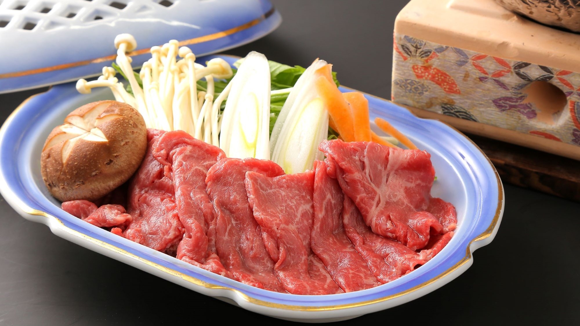 ＜夕食時ソフトドリンク飲み放題付＞茨城ブランド！特大「常陸乃国いせ海老」と「常陸牛」コース　1泊2食