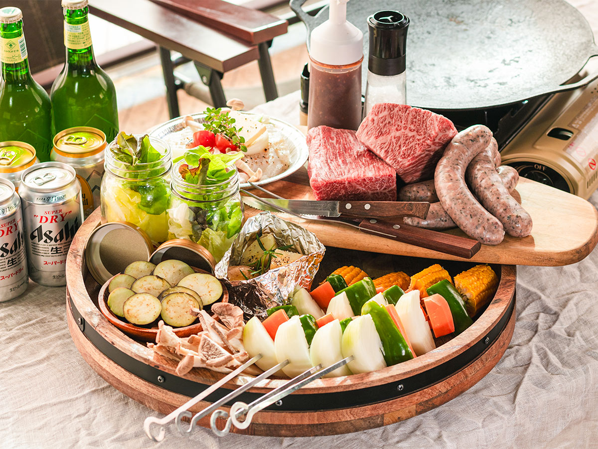 1泊2食付き・夕食グランピングBBQコース