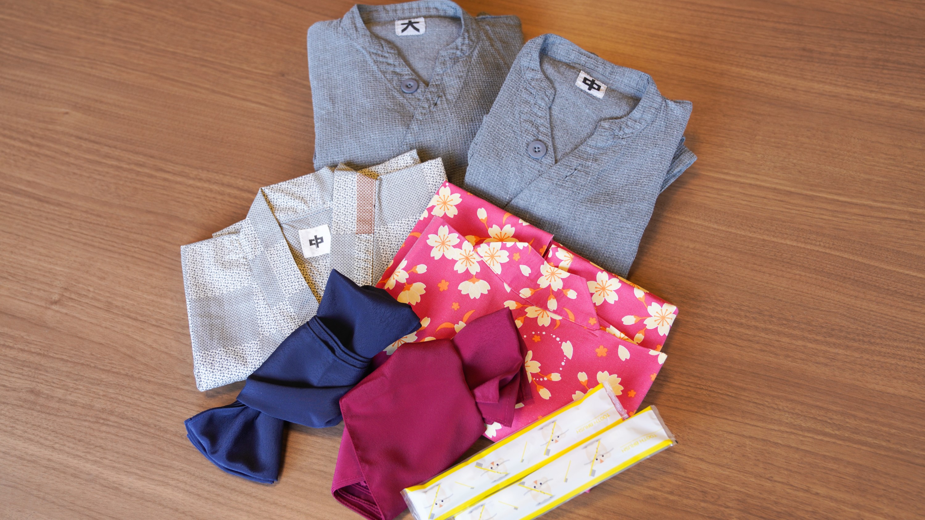 お子様用作務衣･浴衣･歯ブラシ