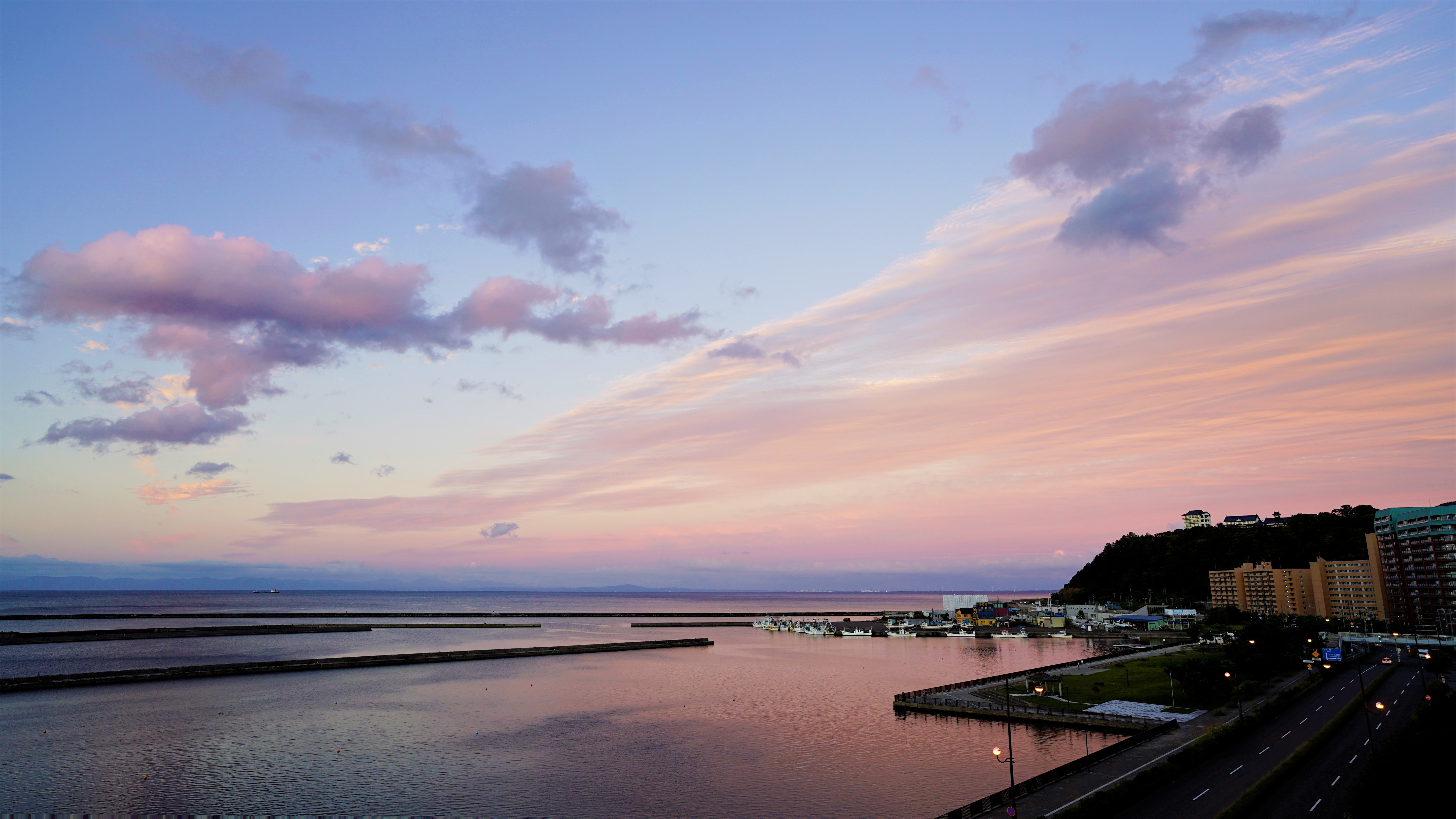 海空からの小樽港景観