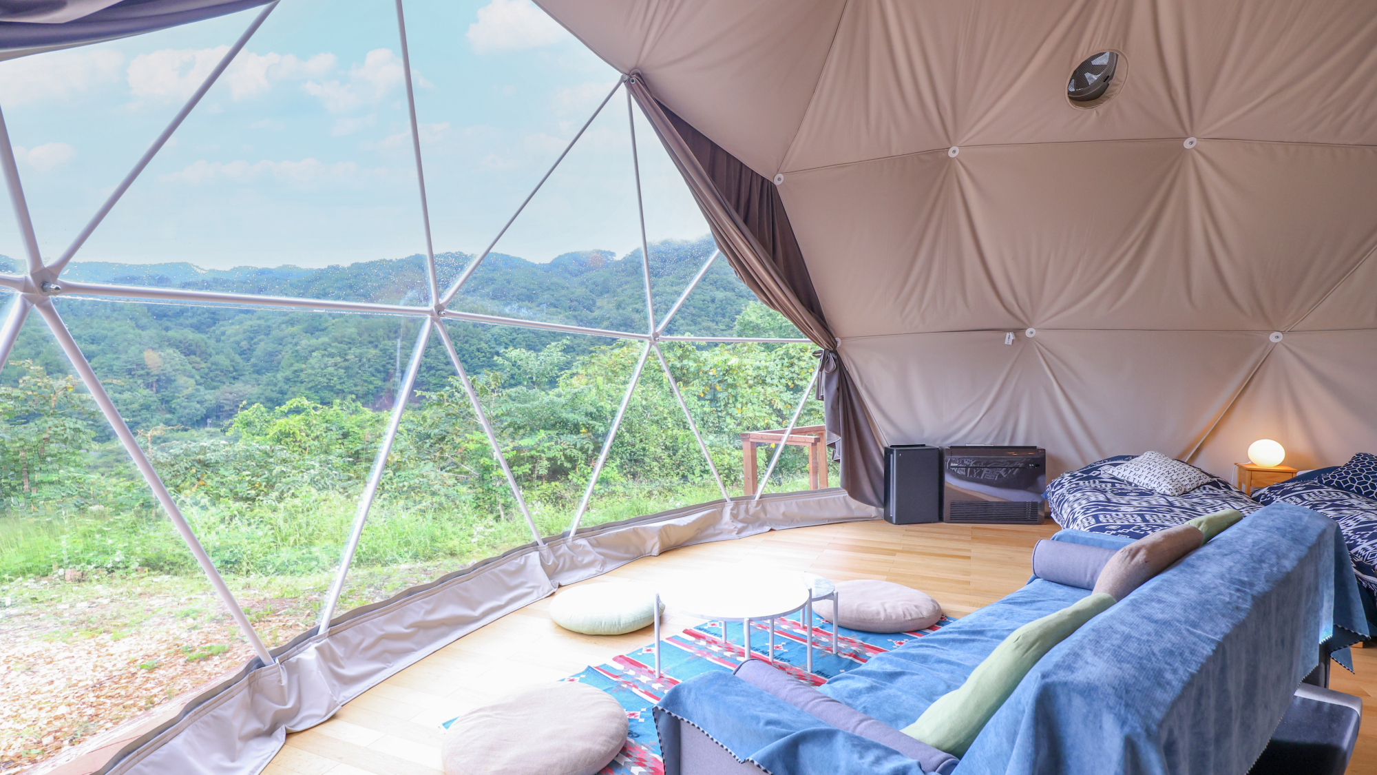■【グランピングドーム】6名様／50平米・専用デッキ・トイレ付　眺望（イメージ）