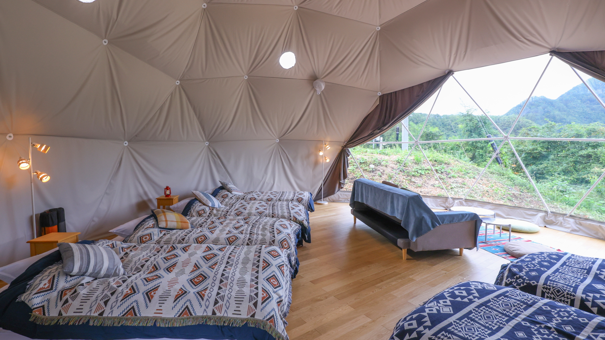 ■【グランピングドーム】6名様／50平米・専用デッキ・トイレ付