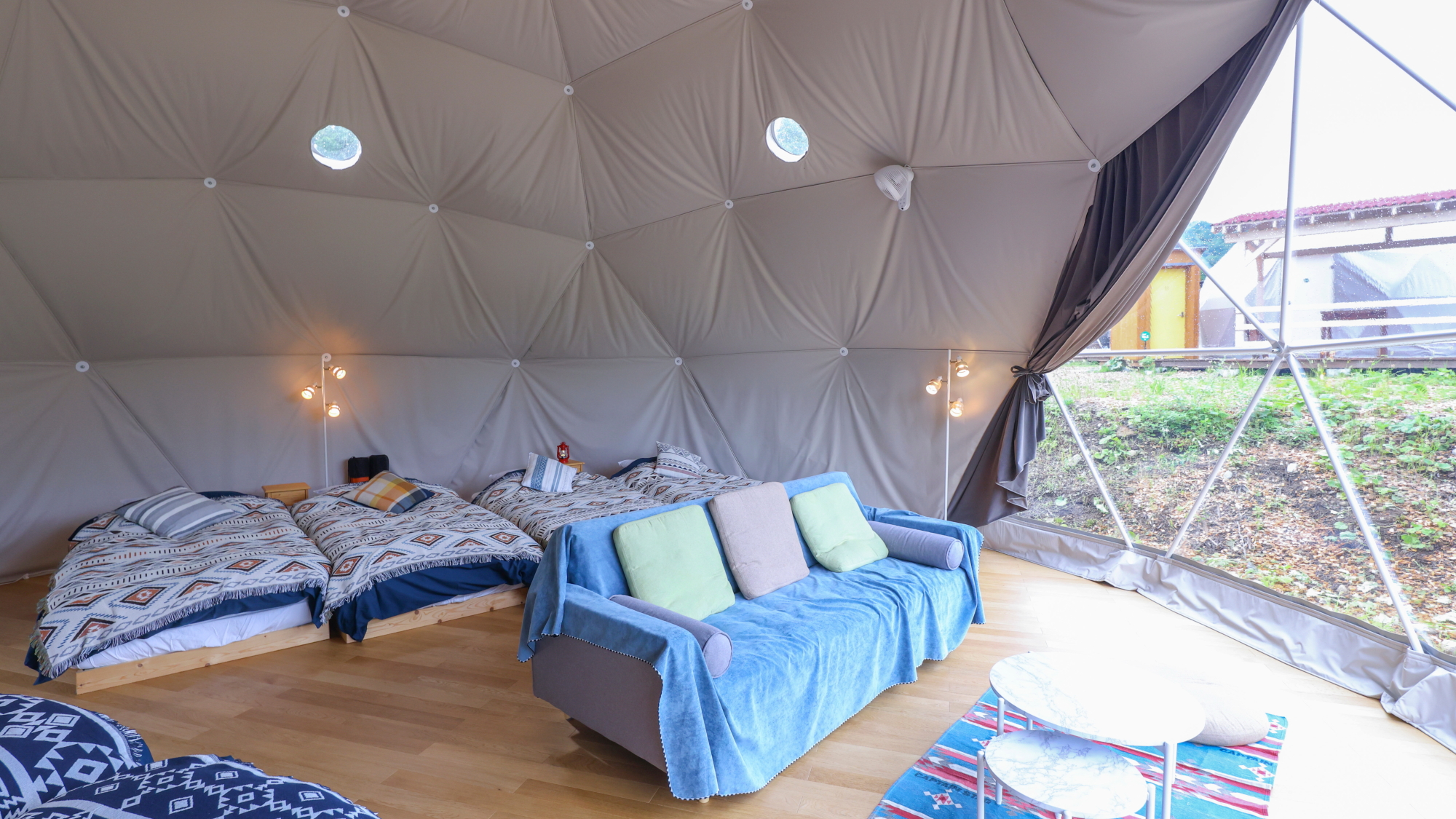 ■【グランピングドーム】6名様／50平米・専用デッキ・トイレ付