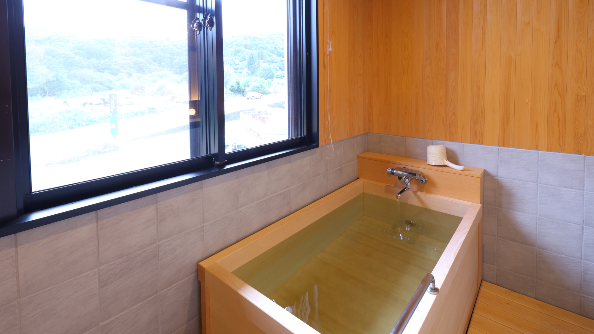 ■【半露天風呂付・和洋室】御嶽山眺望／55平米／～6名