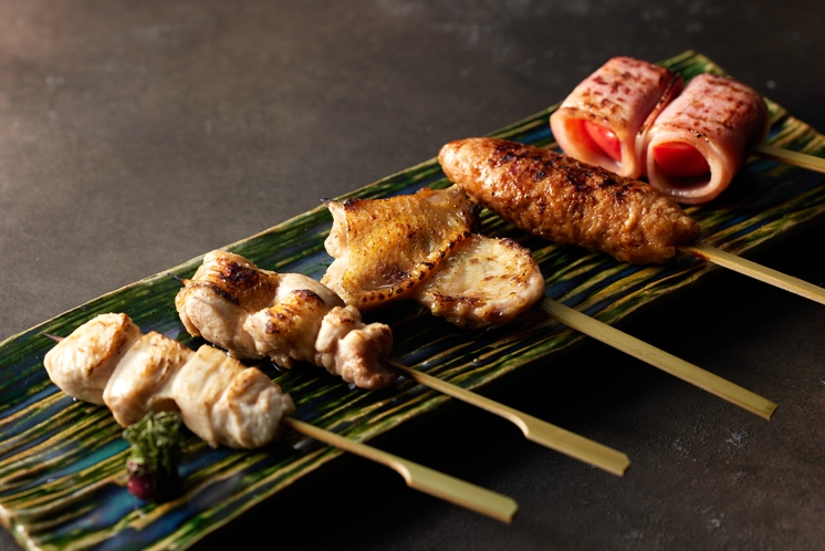 太陽チキンを使った焼き鳥アラカルト