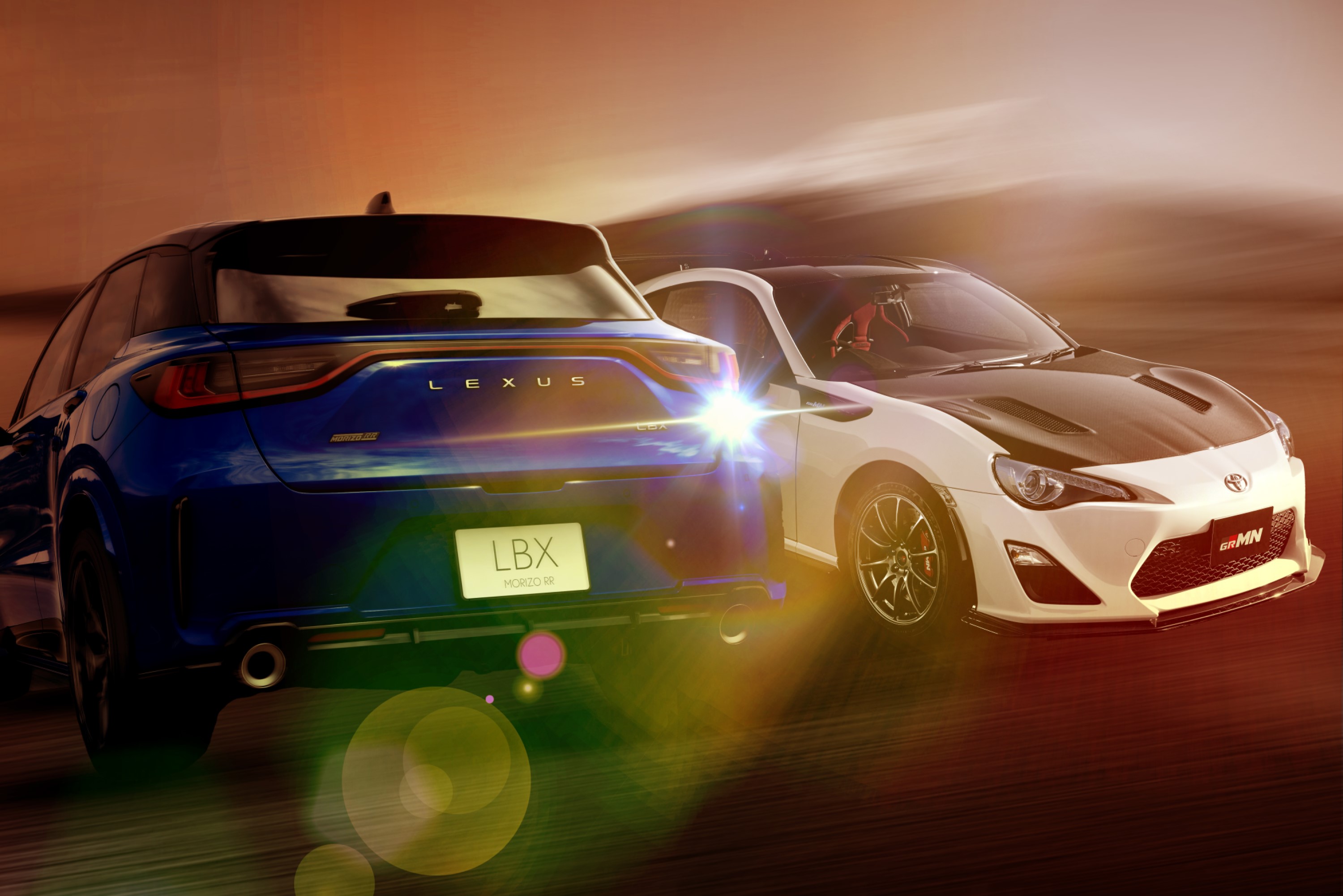 86GRMNとLEXUS LBX MORIZO RR