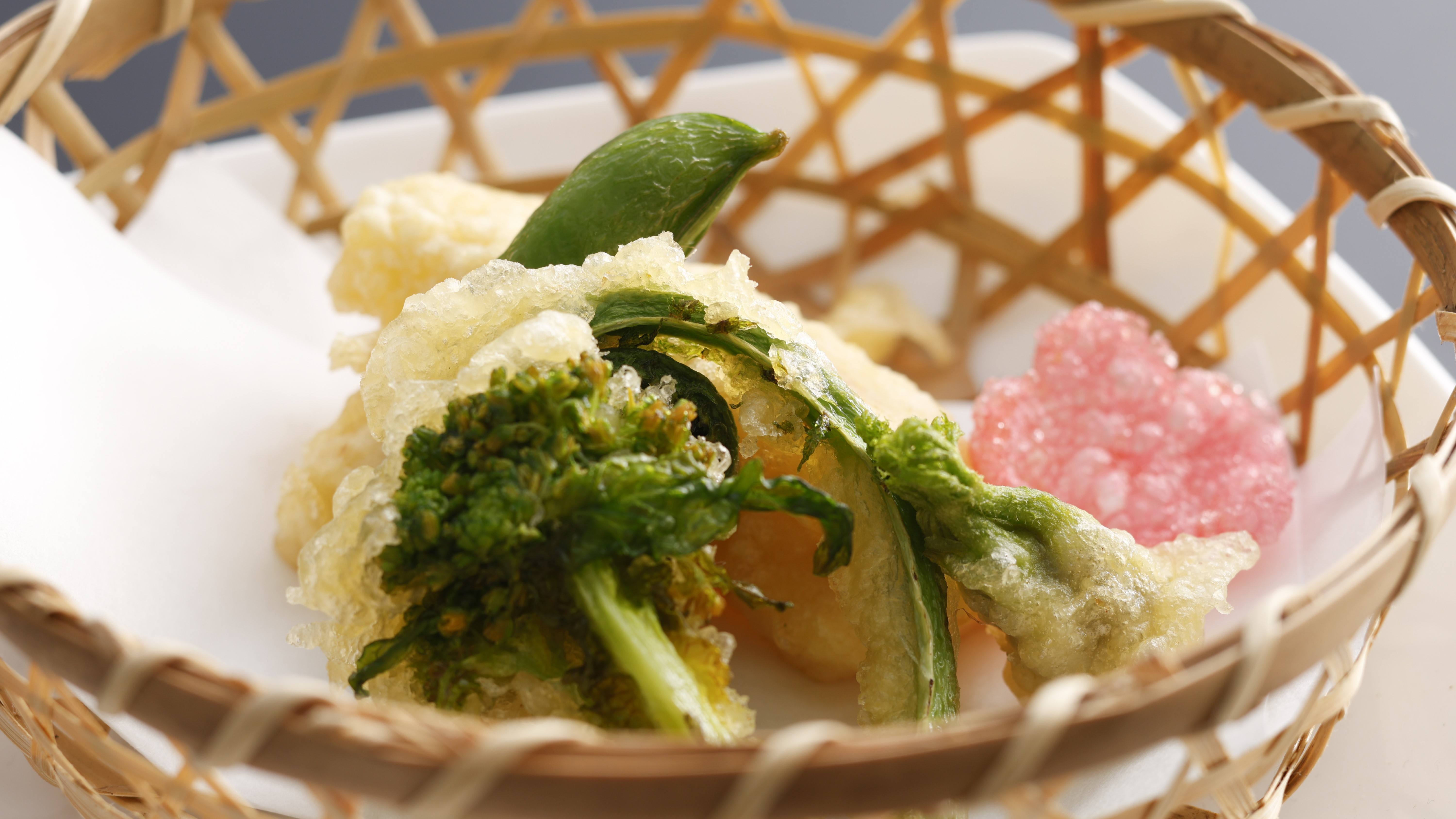 【春のお料理】揚物（山菜天婦羅～筍、こごみ、タラの芽、ししのとう～）