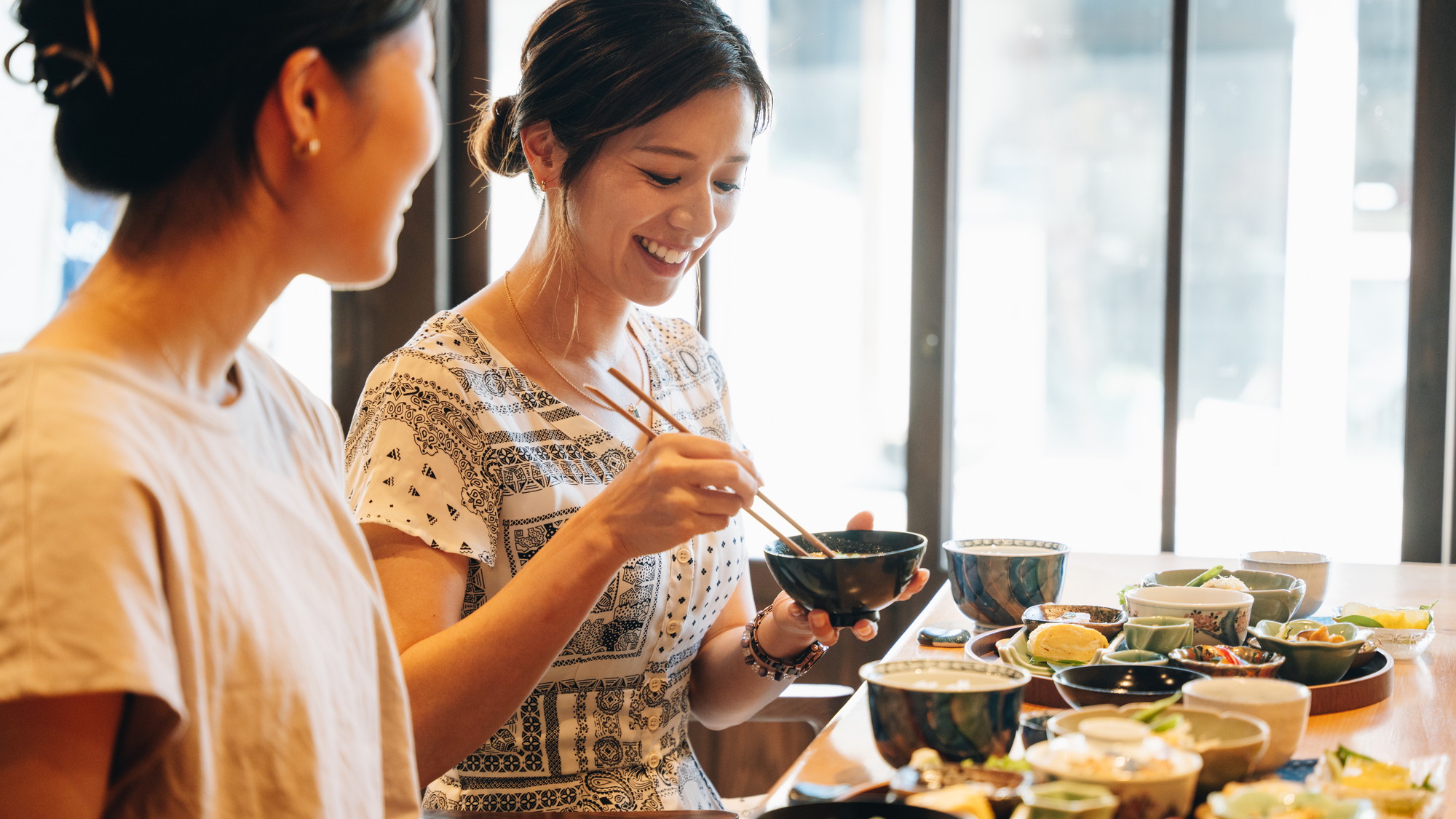 【朝食】八女の暮らしの知恵が詰まった朝食時間をお楽しみください