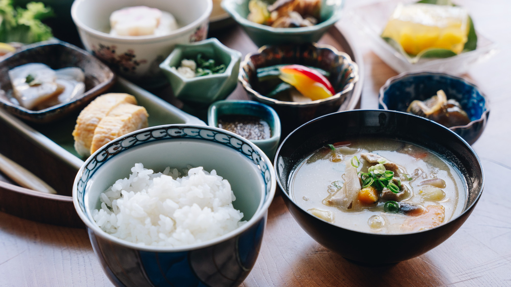 【朝食】福岡、八女地域の食材を豊富に使用