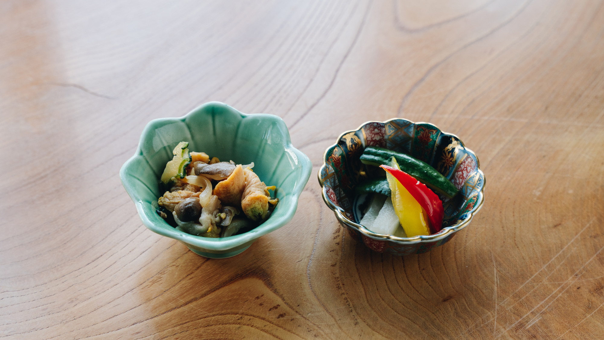 【朝食】旬野菜で彩られる小鉢