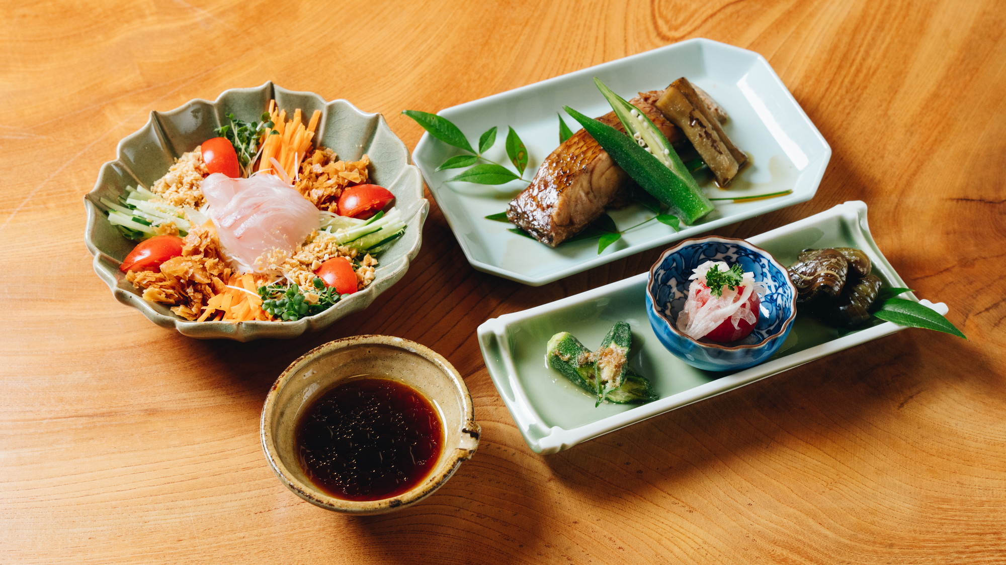 【夕食】里田庵のお料理をお楽しみください