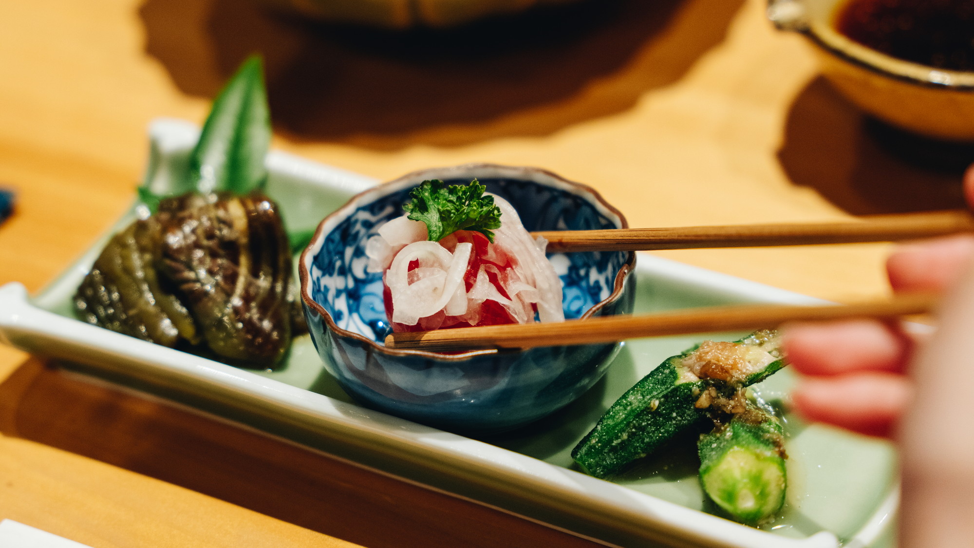 【夕食】八女の旬の食材を使い、一つ一つ丁寧に仕上げていきます