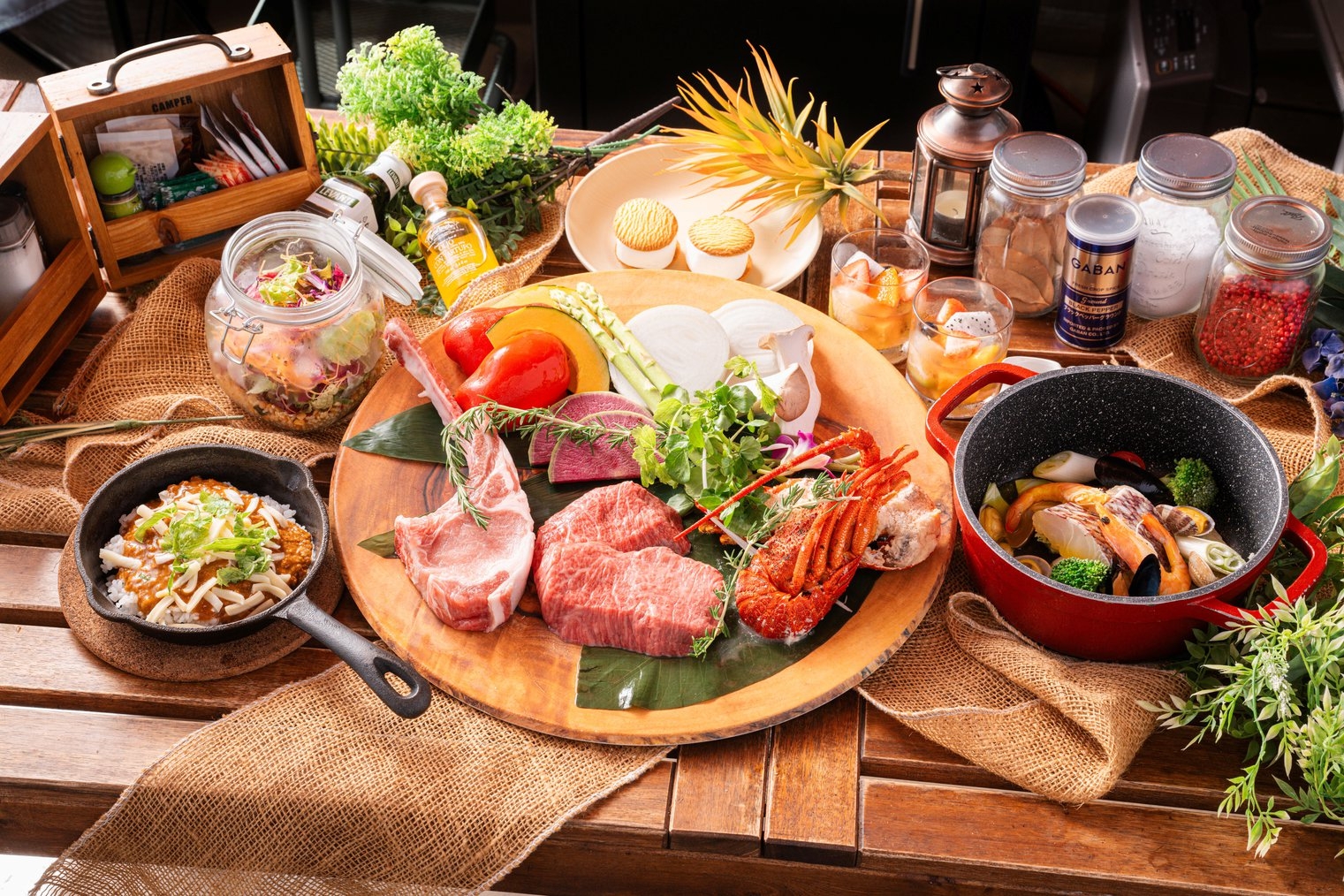 「レギュラーBBQ」夕食・朝食付きグランピング【1泊2食付】バインミーの朝ごはん