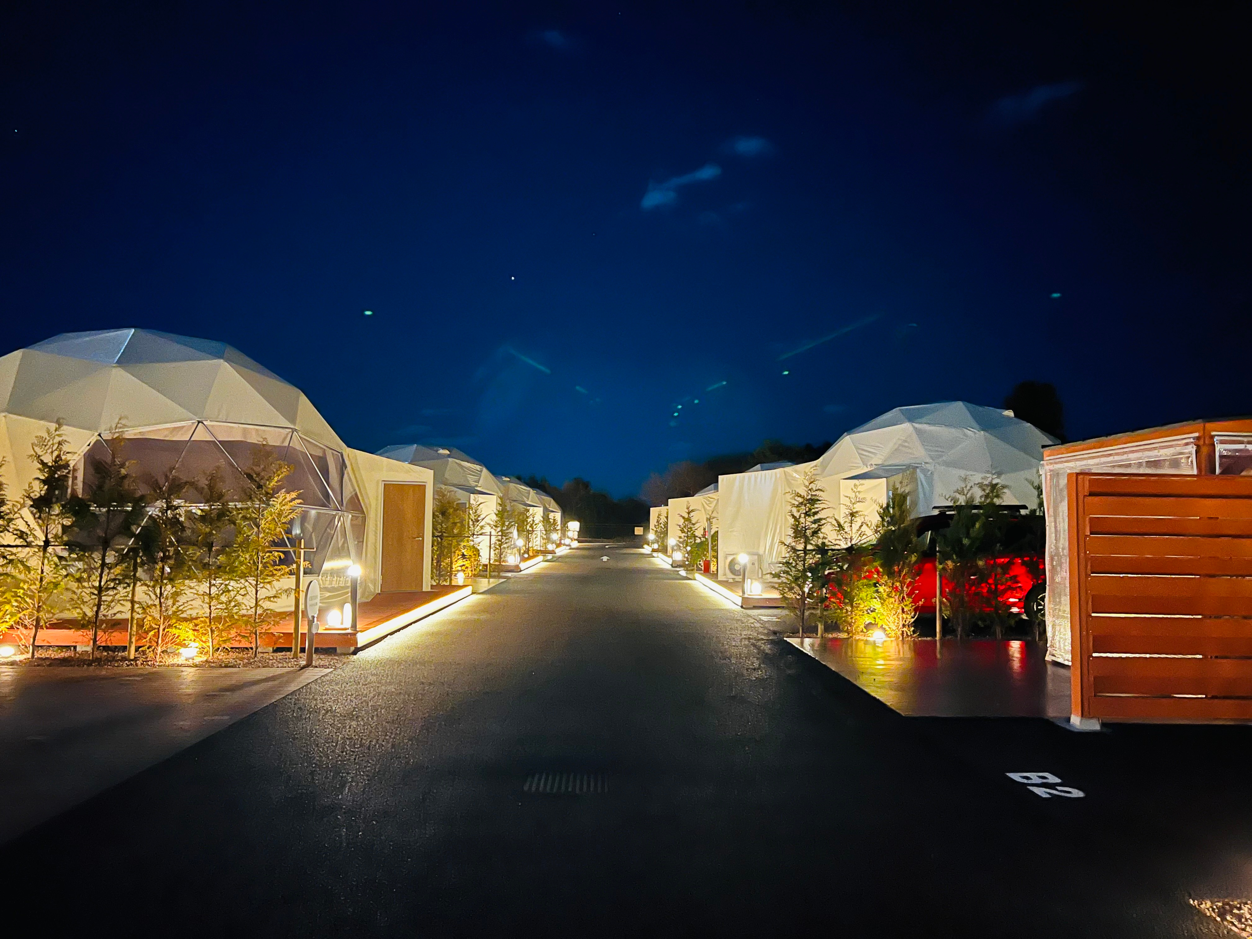 コトンひたちなかグランヴィラ：外観夜